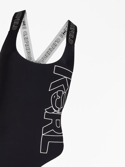 Ikon Logo-Print Swimsuit