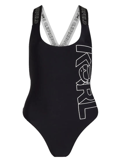 Ikon Logo-Print Swimsuit