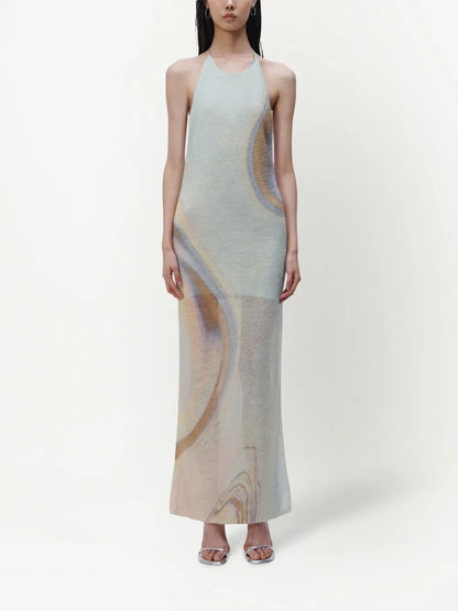 Mischa Abstract-Print Dress