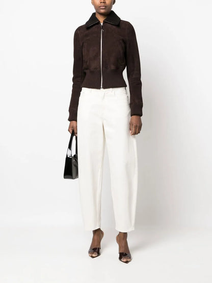 Suede Bomber Jacket