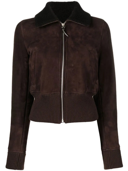 Suede Bomber Jacket