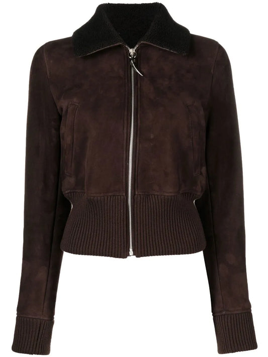 Suede Bomber Jacket