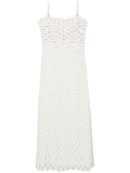 Sleeveless Lace Midi Dress