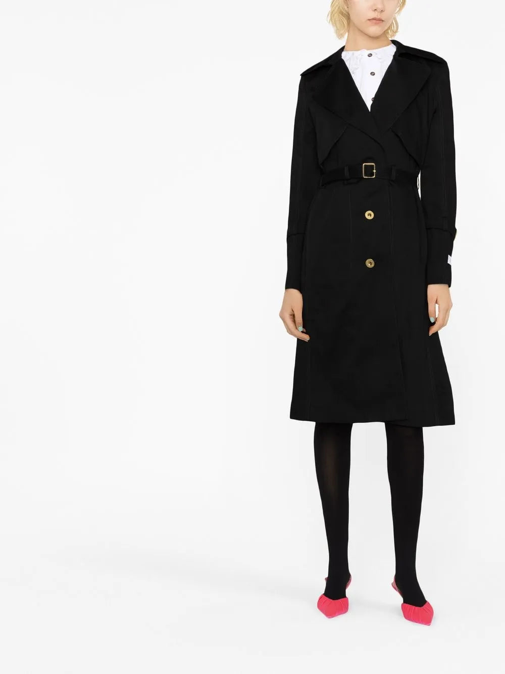Belted Single-Breasted Trench Coat