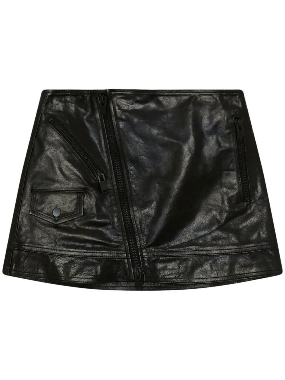 Hannah Faux-Leather Mini Skirt