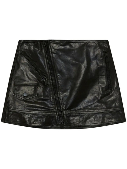 Hannah Faux-Leather Mini Skirt