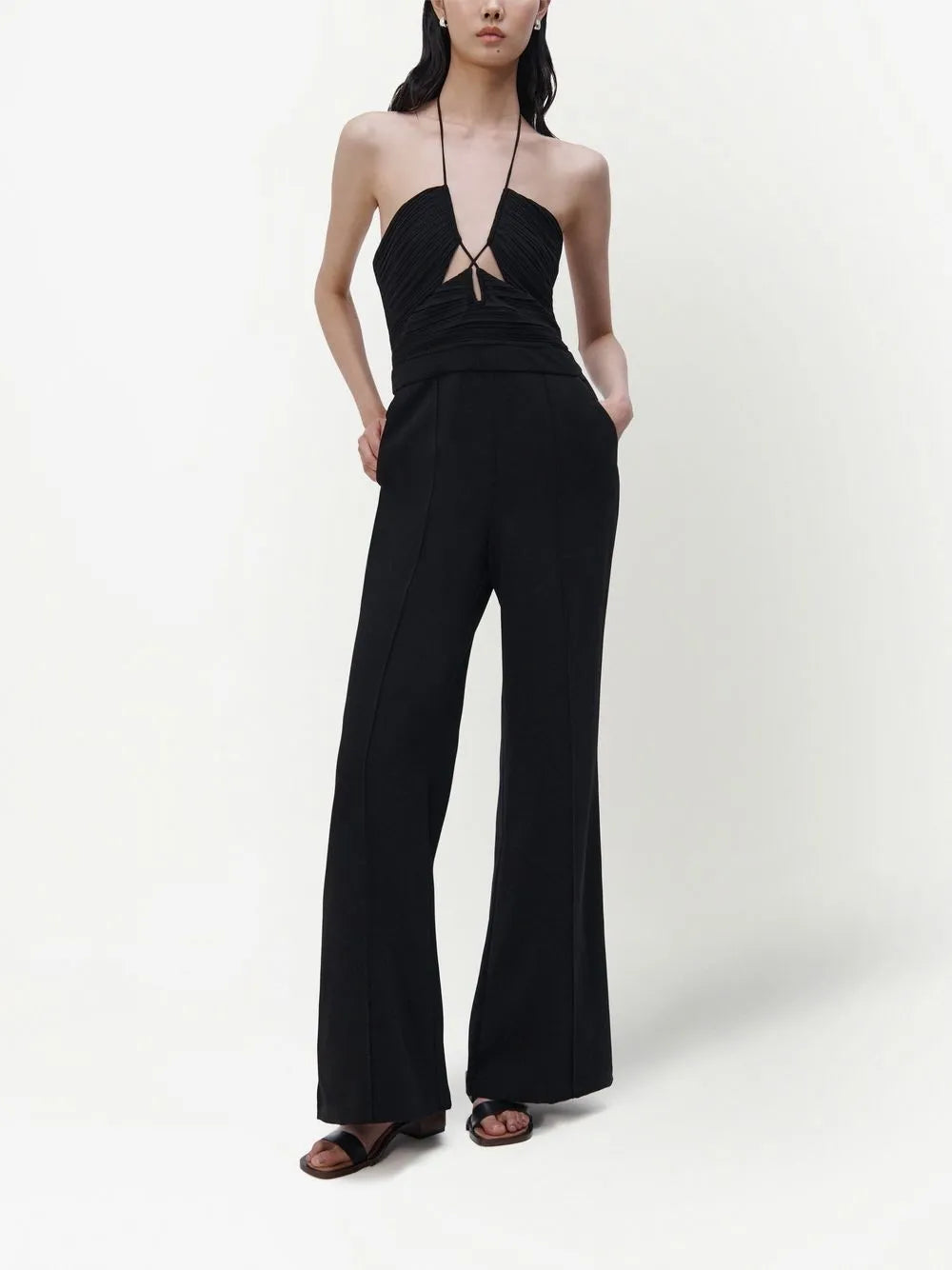 Gala Plissé-Detail Jumpsuit