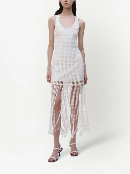 Janette Laser-Cut Dress