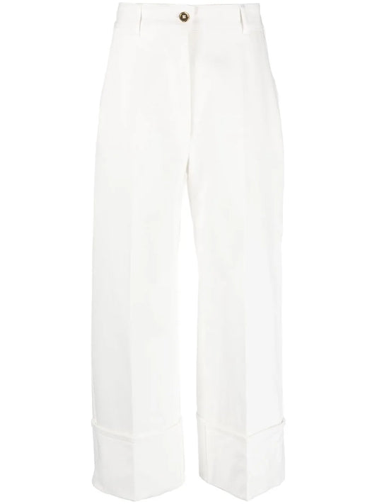 Cropped Straight-Leg Jeans