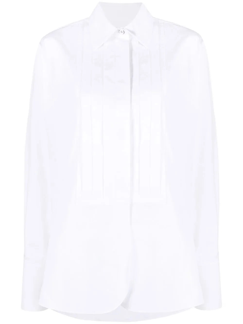 Long-Sleeve Button-Fastening Shirt
