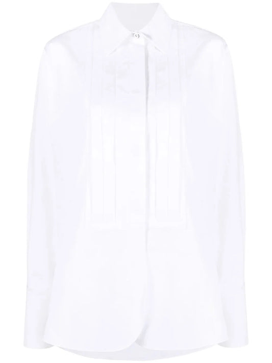 Long-Sleeve Button-Fastening Shirt