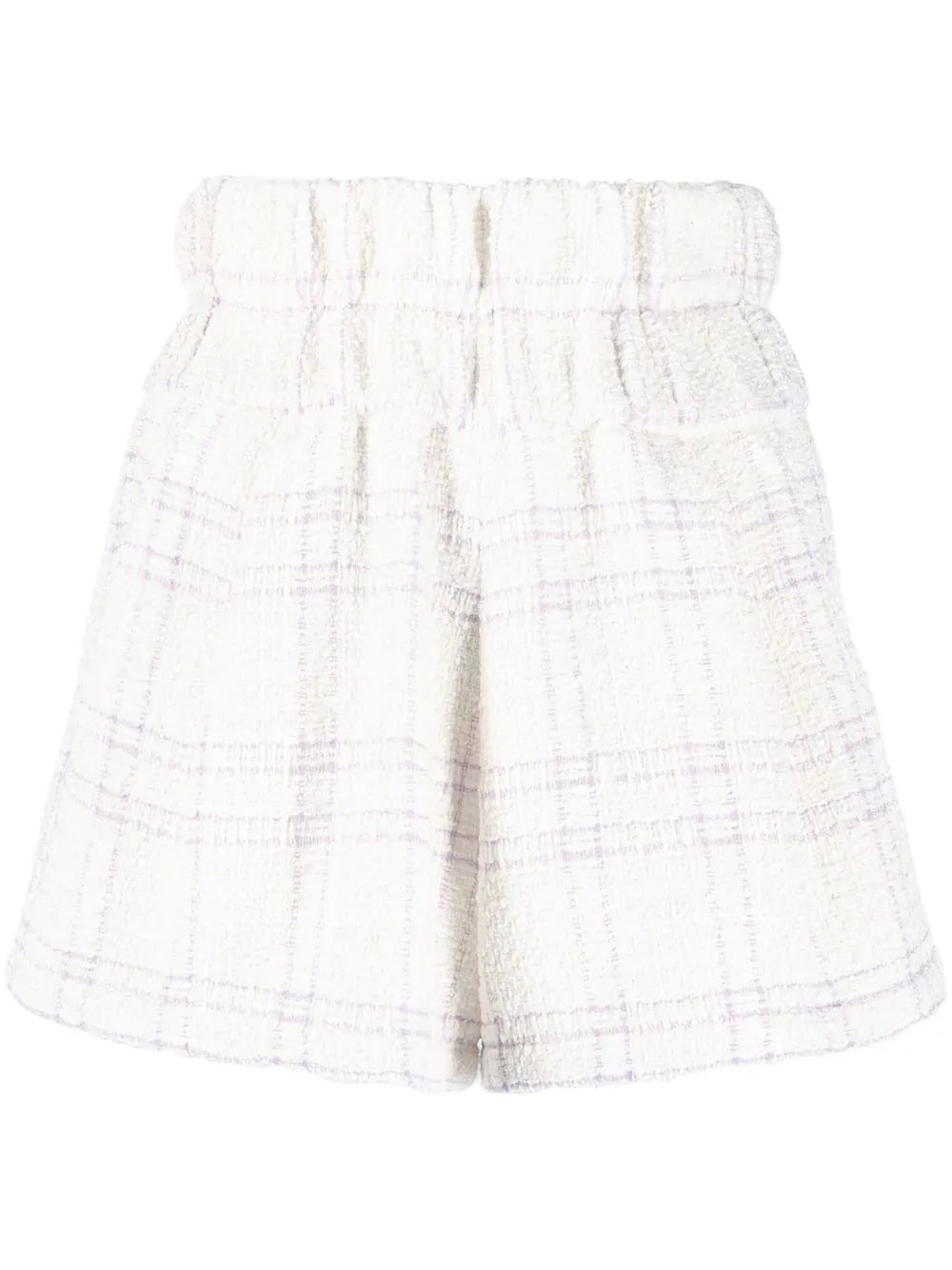 High-Waist Tweed Shorts