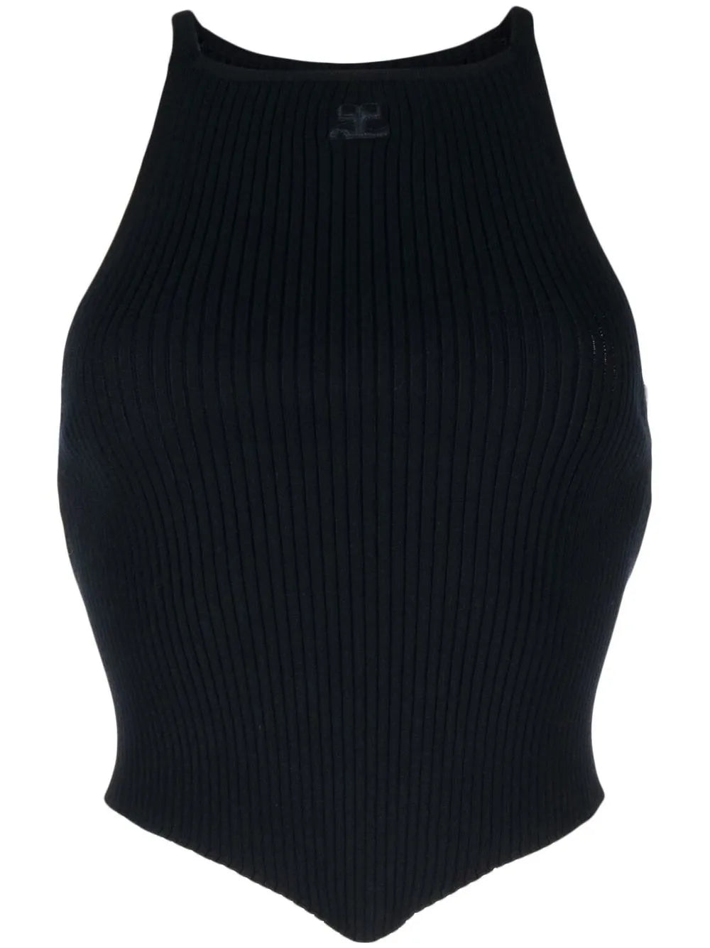 Pointy Rib-Knit Tank Top