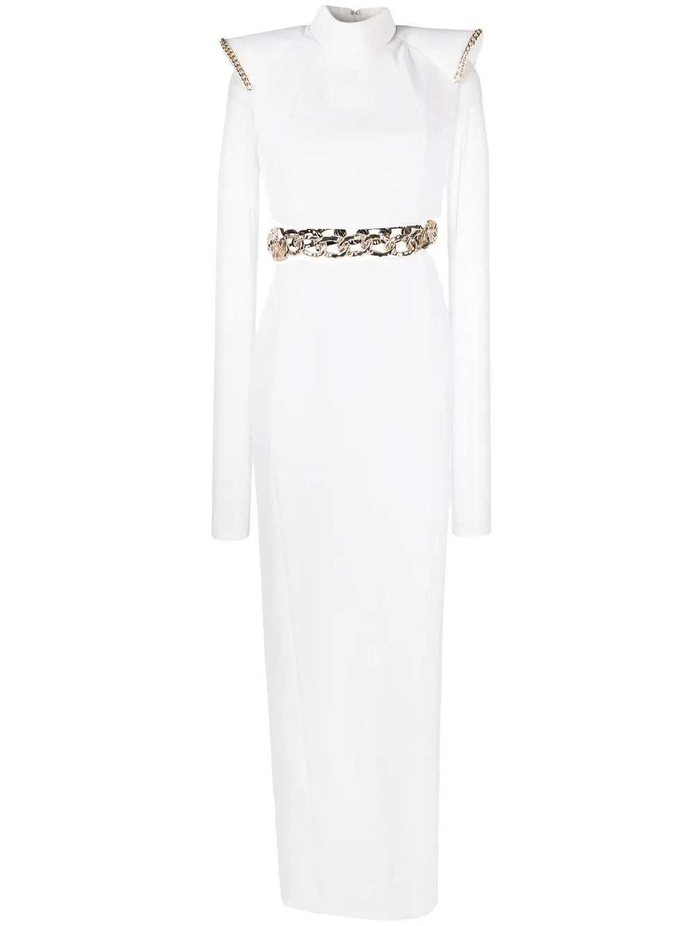 Chain-Detail Maxi Dress
