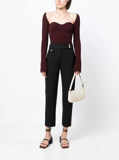 Renzo Slim-Fit Cropped Trousers