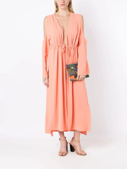 Jussi Cold-Shoulder Midi Dress