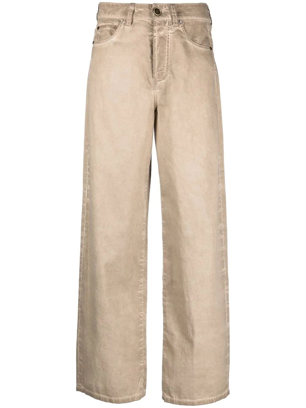 High-Waisted Straight-Leg Jeans