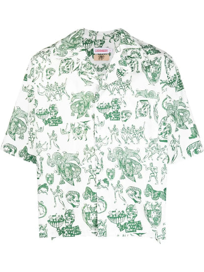 Graphic-Print Short-Sleeved Shirt