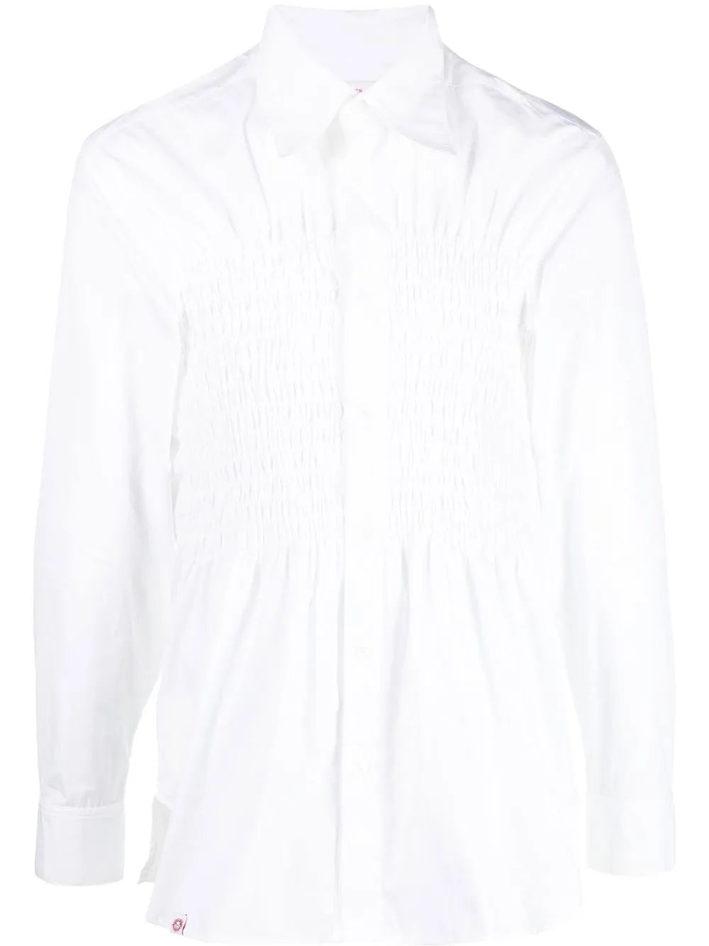 Smocking Stitch Long-Sleeve Shirt