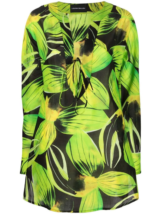 Floral-Print Minidress