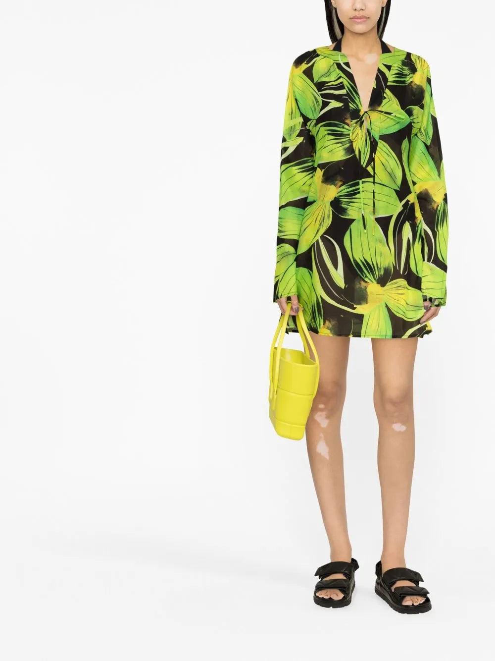 Floral-Print Minidress
