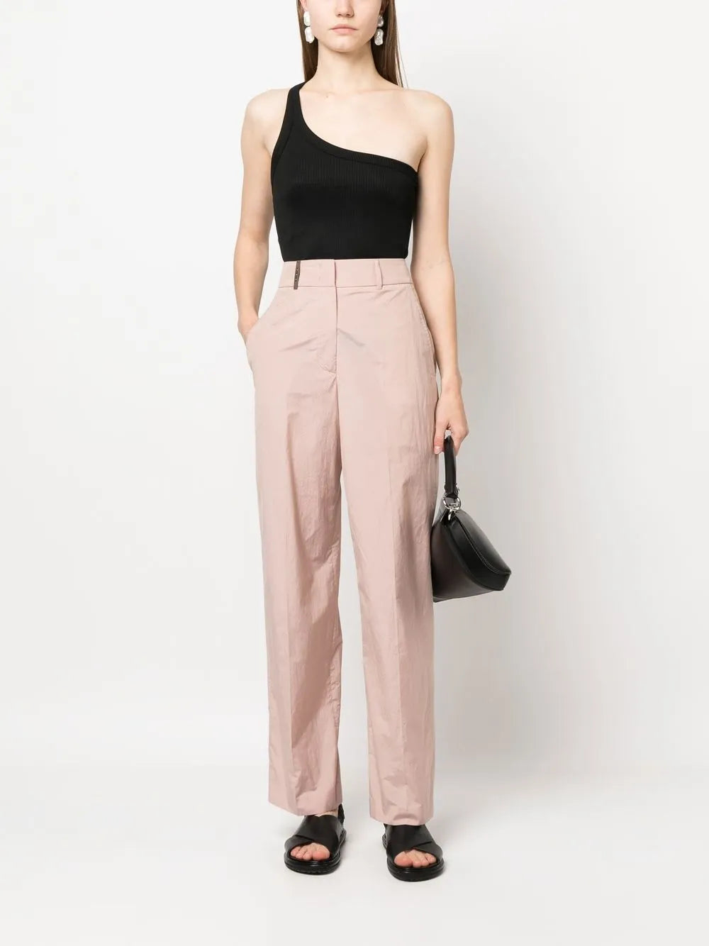 Wide-Leg Tailored Trousers