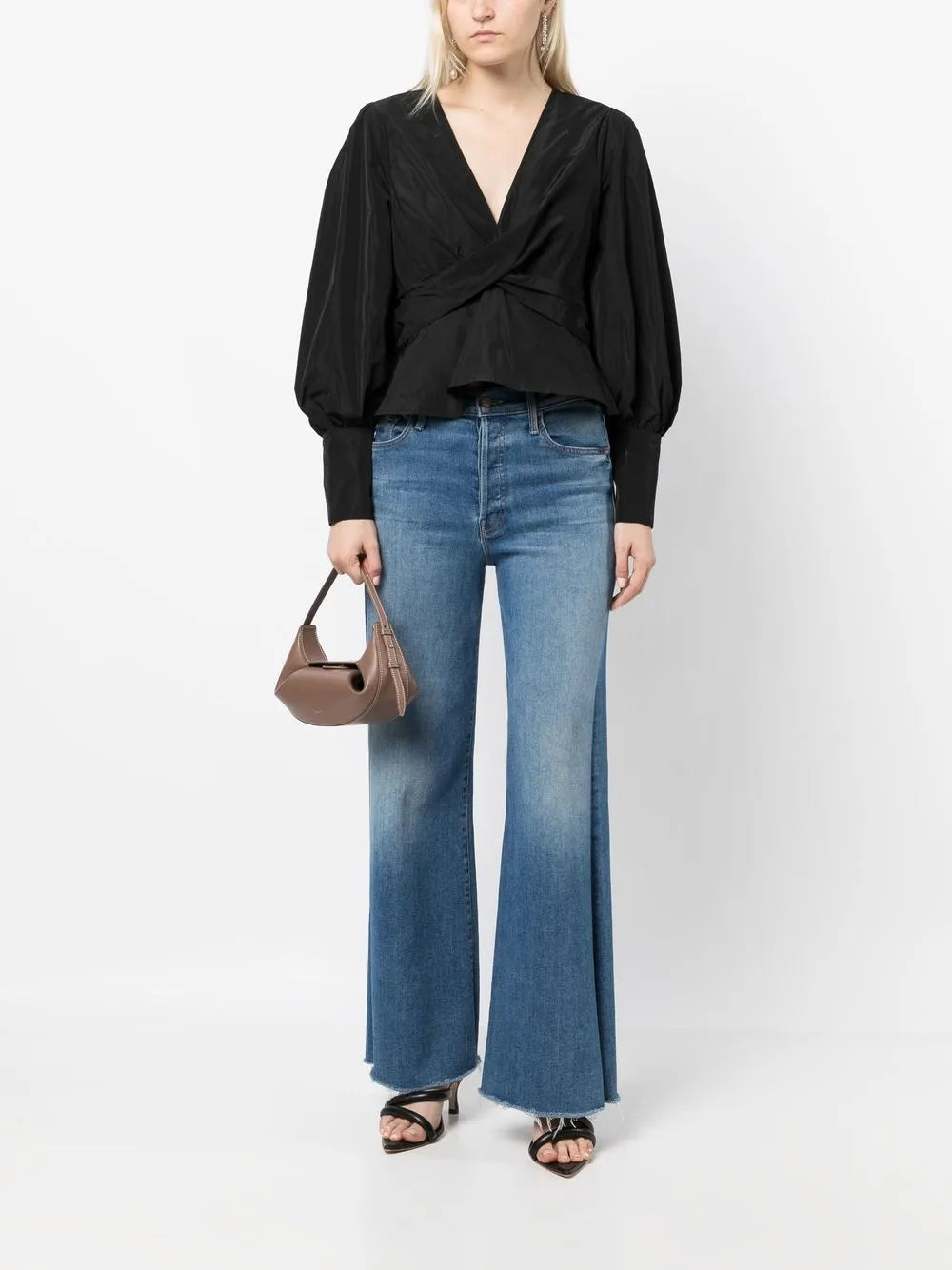 Twist Detail V-Neck Blouse