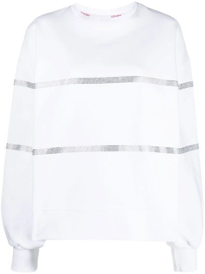 Crystal-Embellished Cotton Sweatshirt