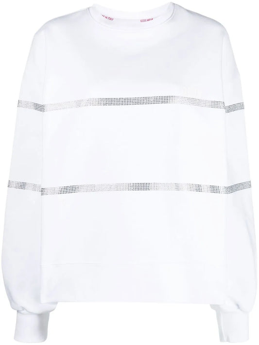 Crystal-Embellished Cotton Sweatshirt