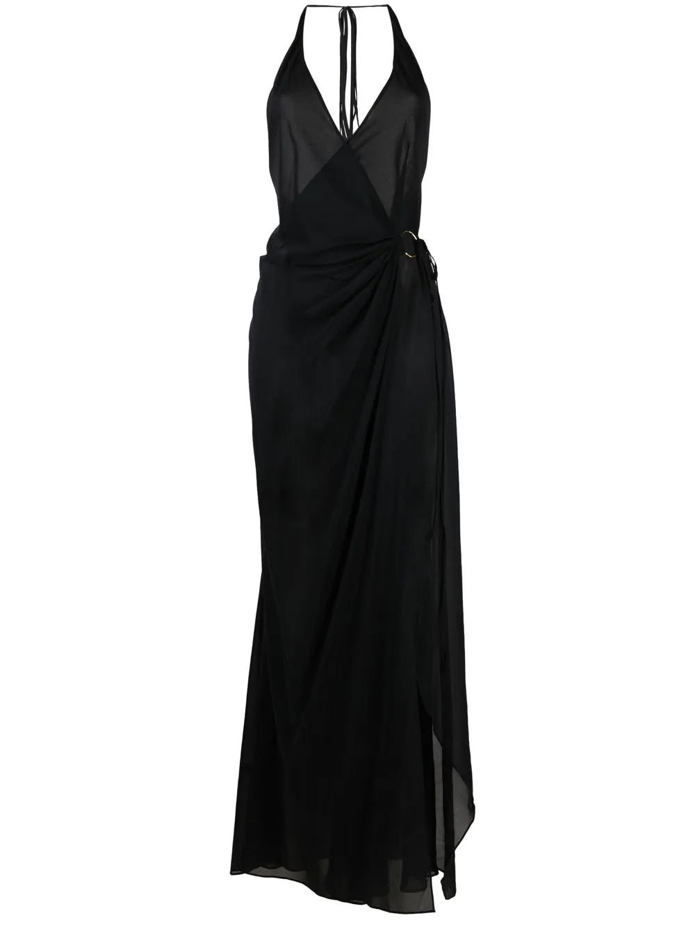 Semi-Sheer Sleeveless Maxi Dress