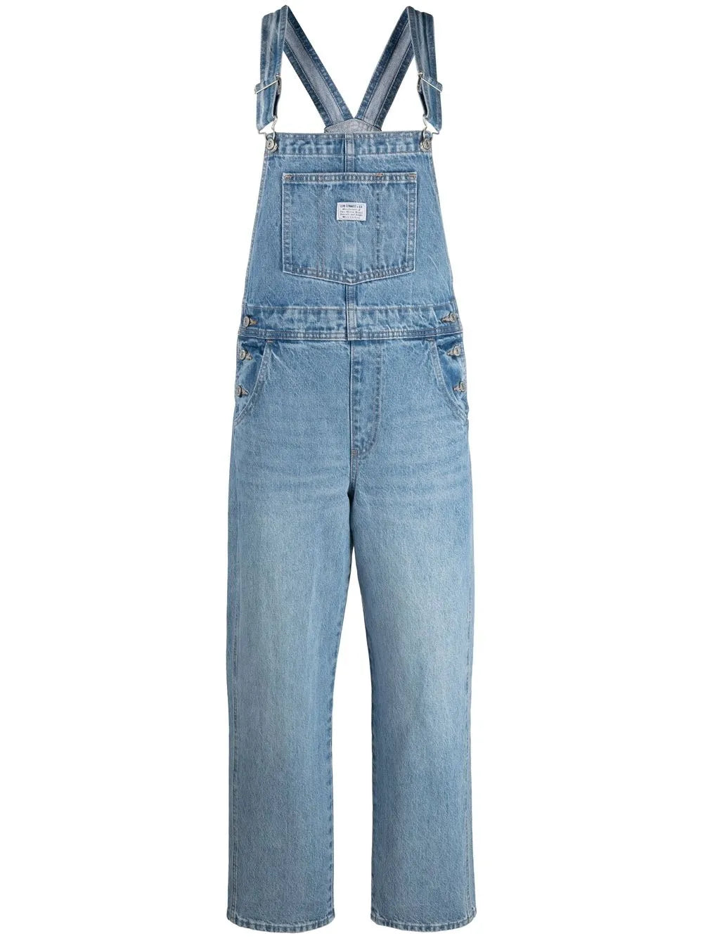 Logo-Patch Denim Dungarees