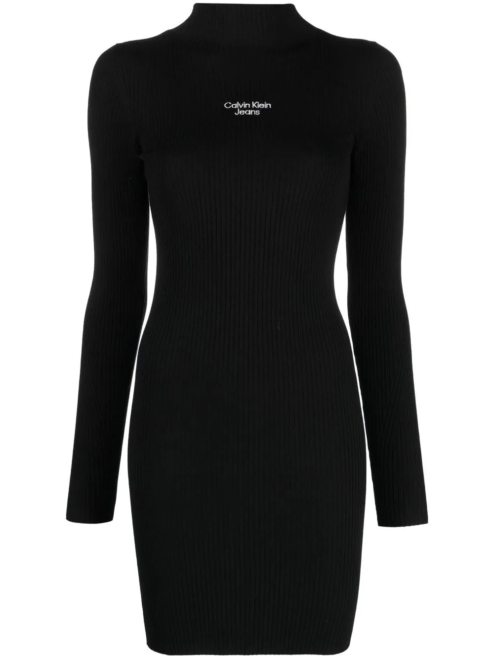 Logo-Embroidered Knit Dress