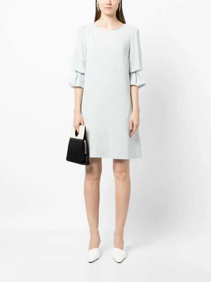 Gem Ruched Sleeve Tunic Dress
