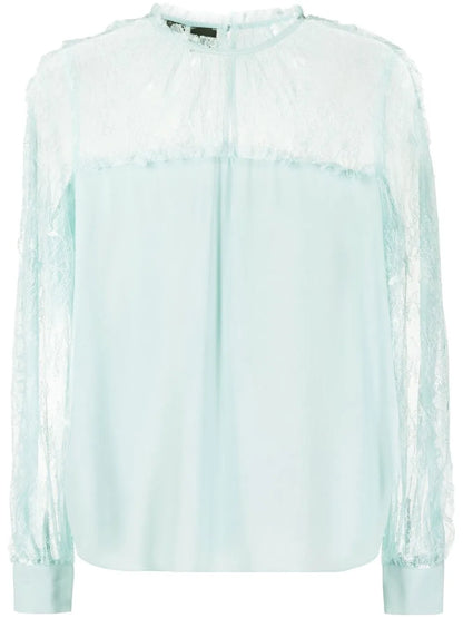Lace-Panel Blouse