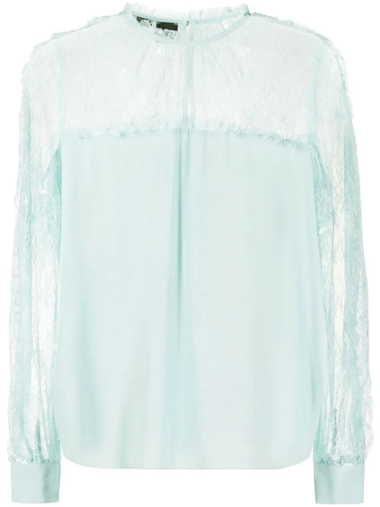 Lace-Panel Blouse