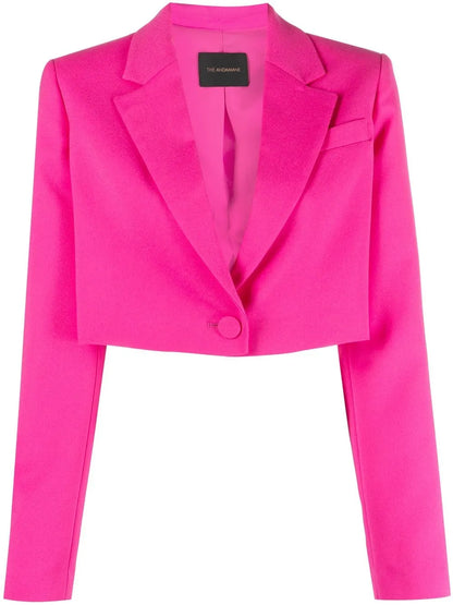 Cropped Single-Breasted Blazer