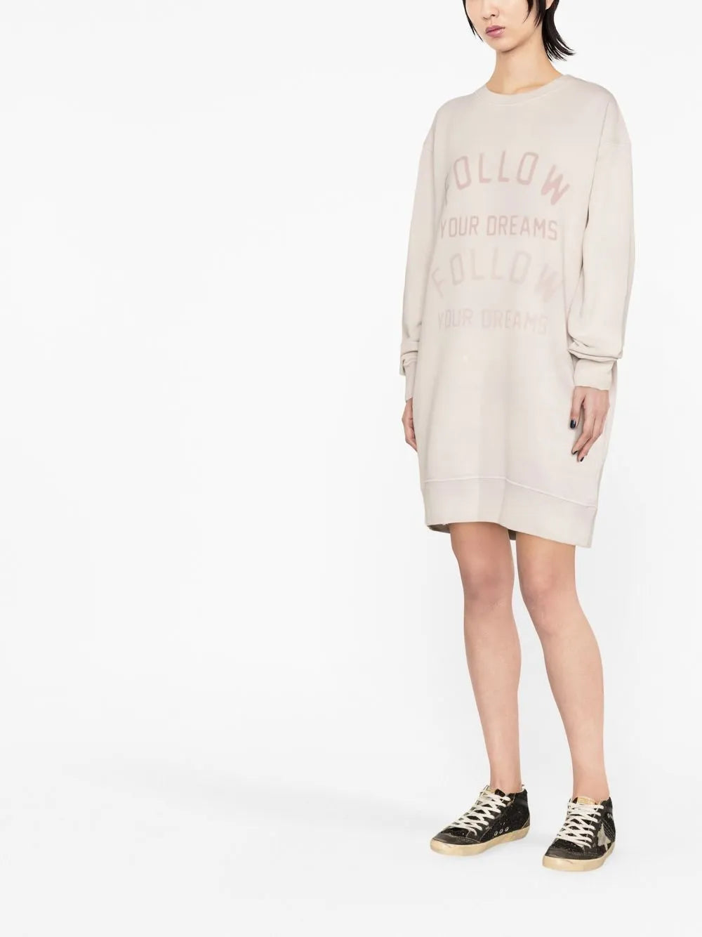 Graphic-Print Sweatshirt Dress