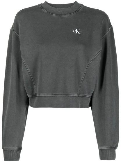 Logo-Print Washed Sweatshirt