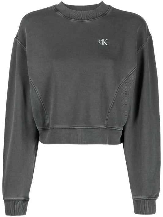 Logo-Print Washed Sweatshirt