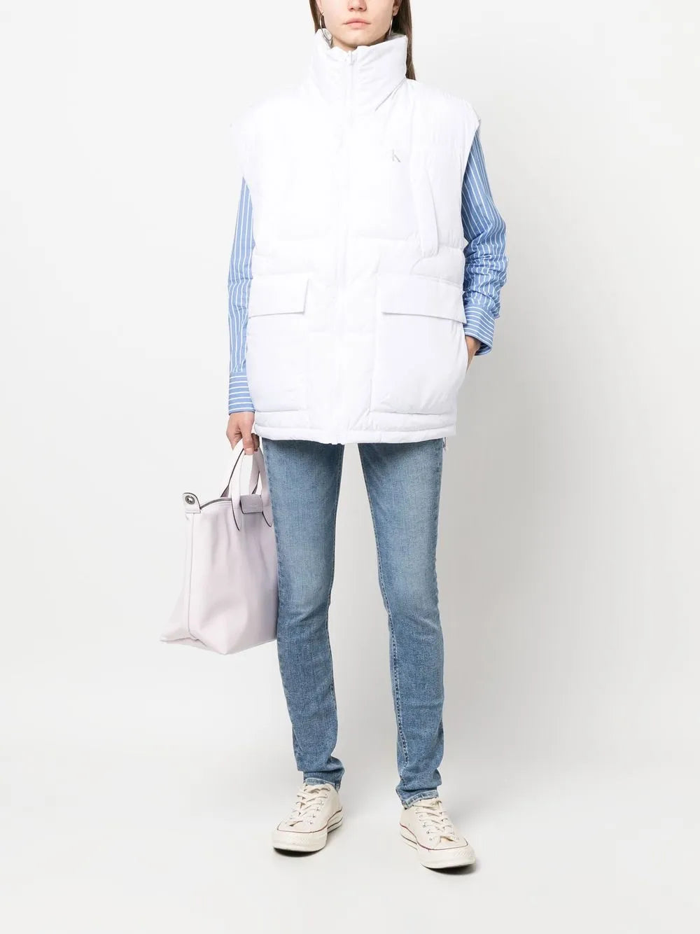 Logo-Print Padded Gilet