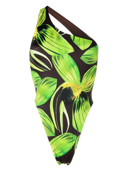 0-0-0 Floral-Print Swimsuit