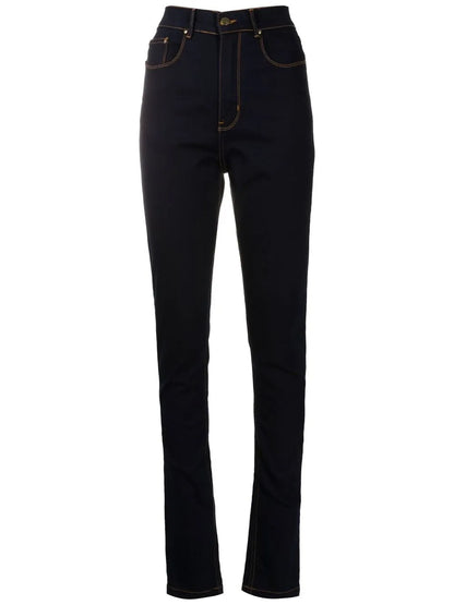 Logo-Patch Skinny Jeans