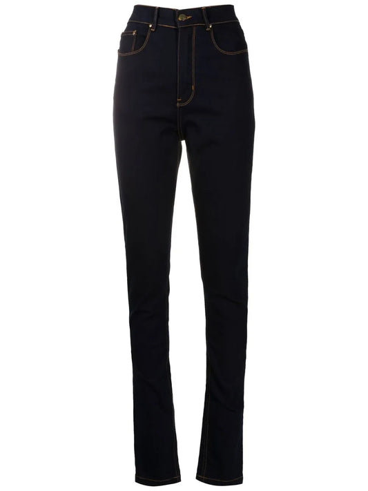 Logo-Patch Skinny Jeans