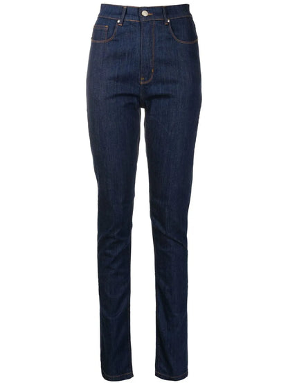 Logo-Patch Skinny Jeans