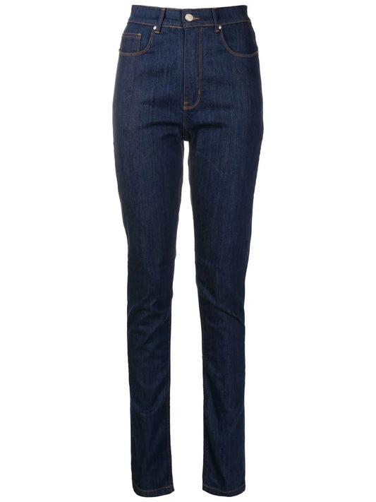 Logo-Patch Skinny Jeans
