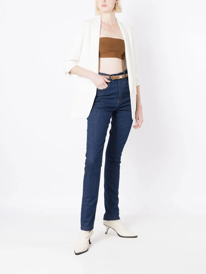 Logo-Patch Skinny Jeans