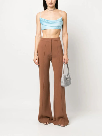 Draped-Detail Cropped Corset