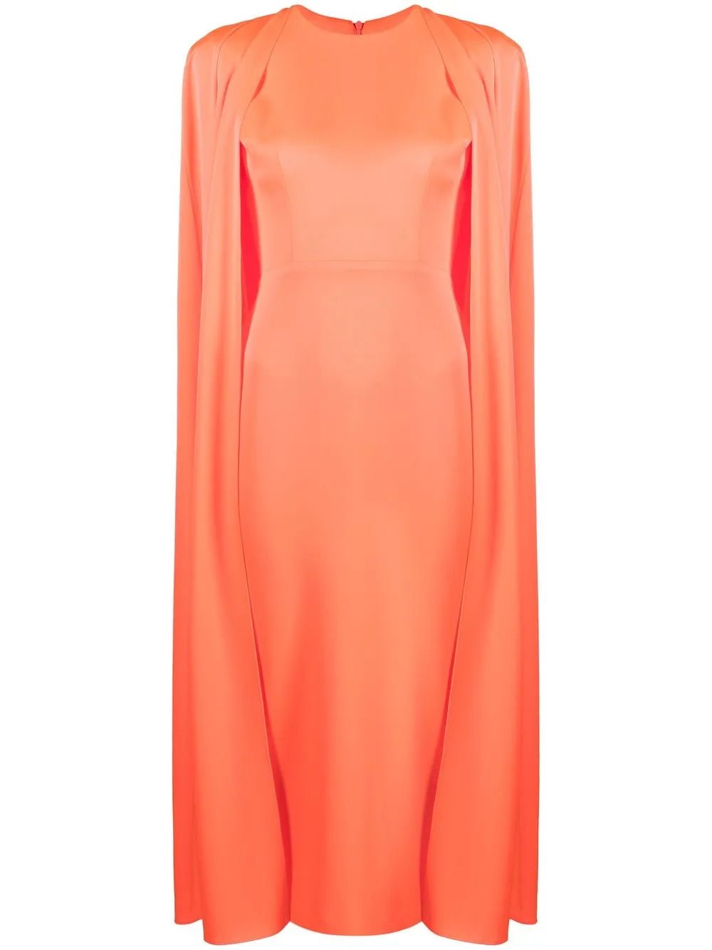 Cape Design Slim-Cut Dress