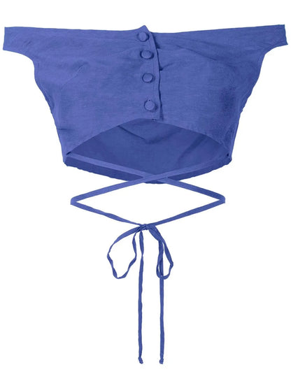 Off-Shoulder Cropped Blouse