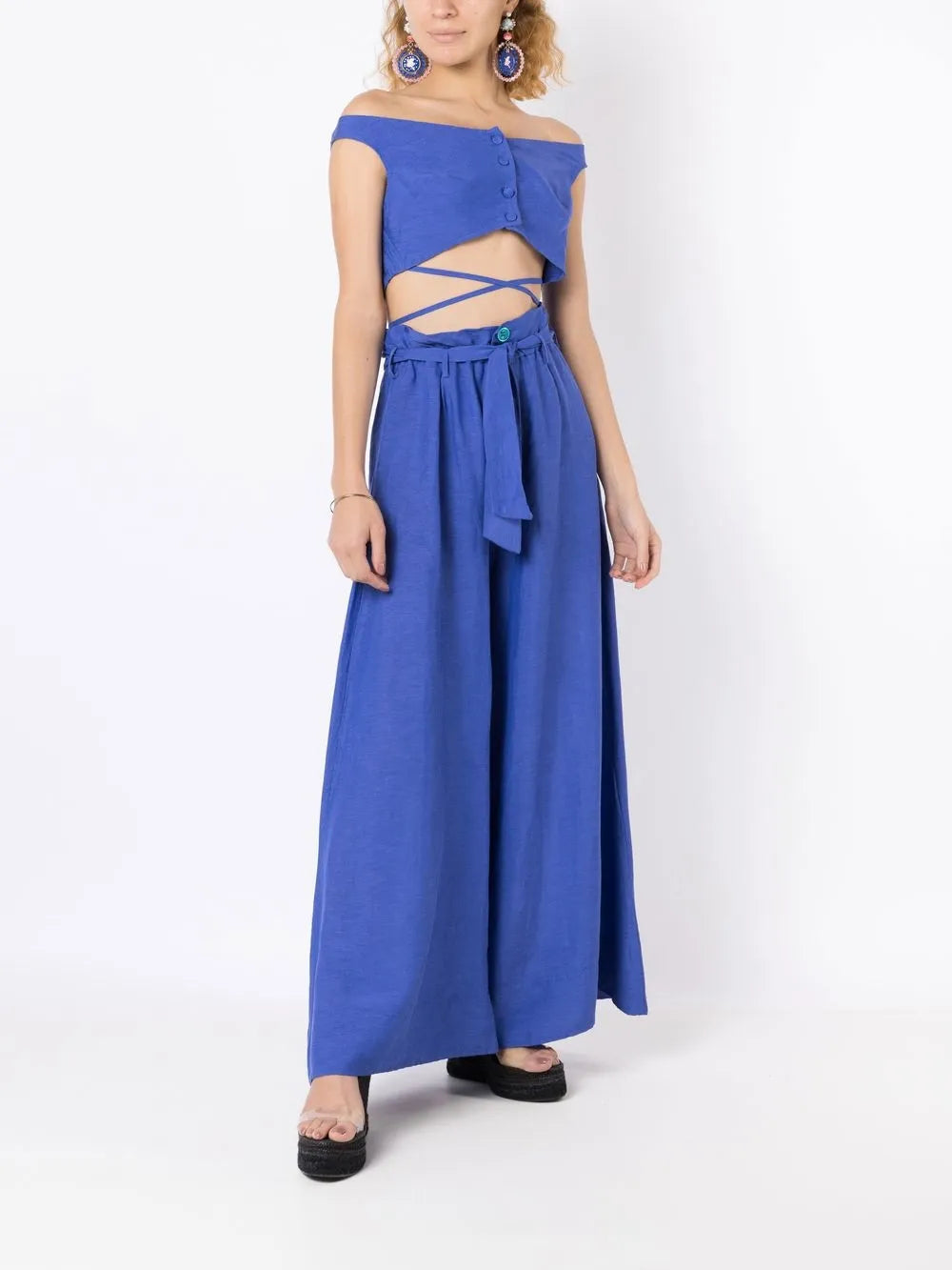 Off-Shoulder Cropped Blouse